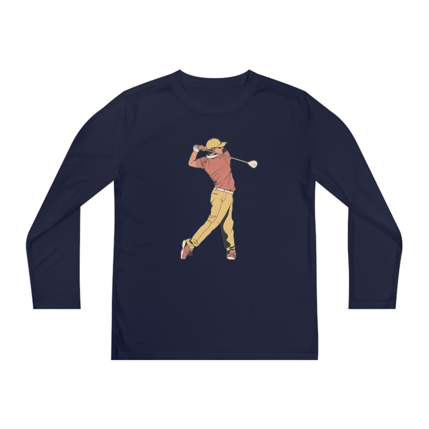 Youth Long Sleeve Competitor Tee: Golf 