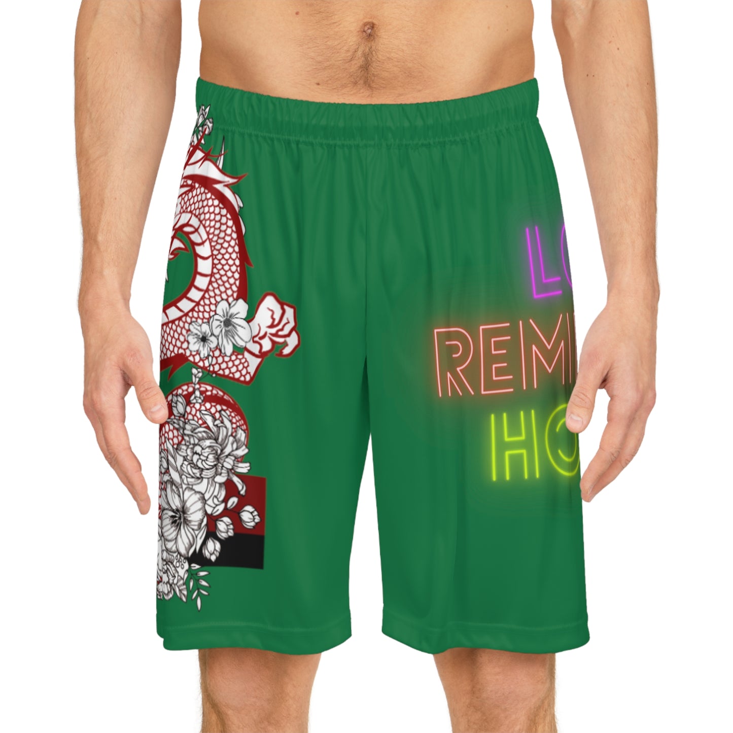 Basketball Shorts: Dragons Dark Green