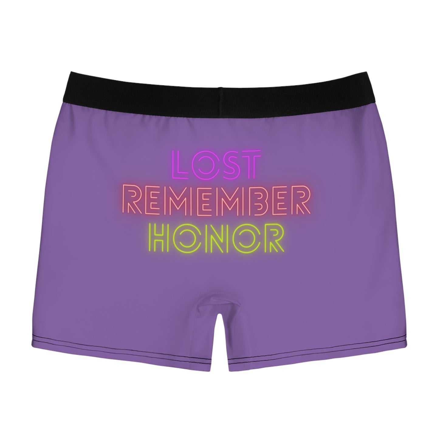 Men's Boxer Briefs: Lost Remember Honor Lite Purple