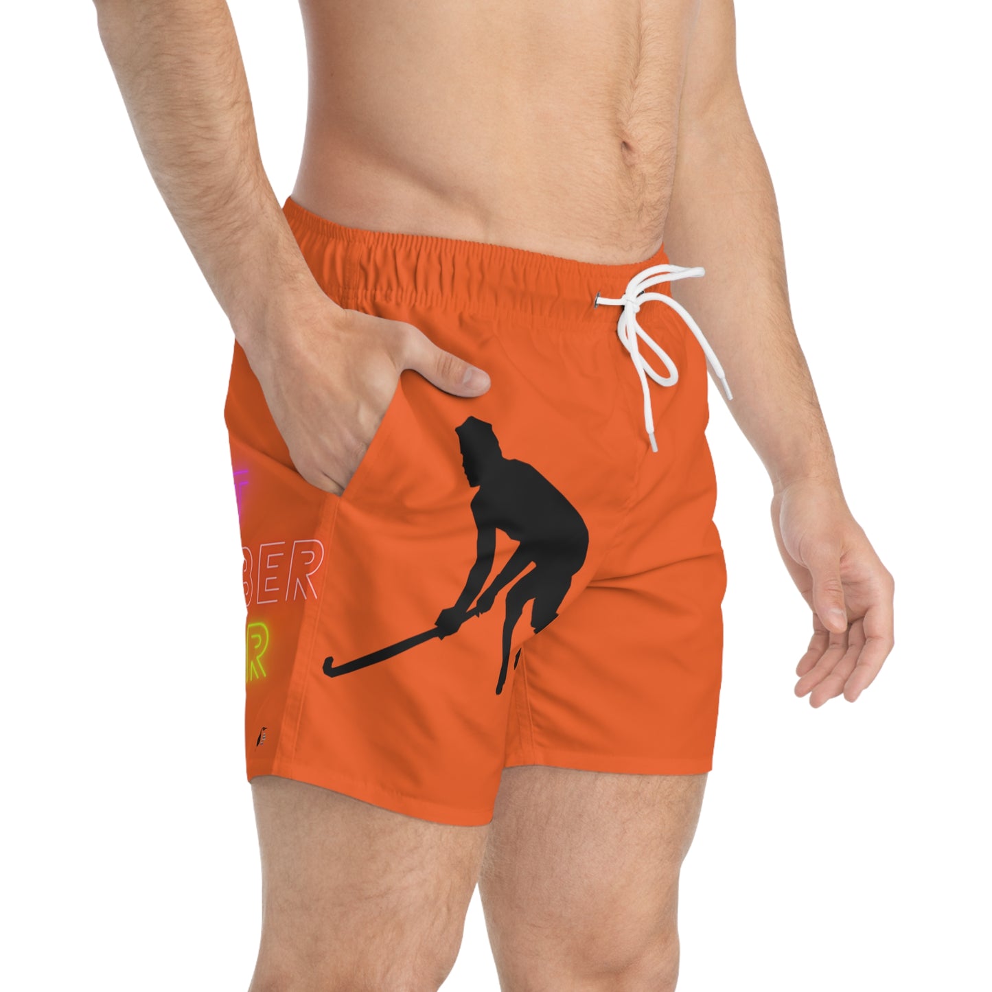 Swim Trunks: Hockey Orange