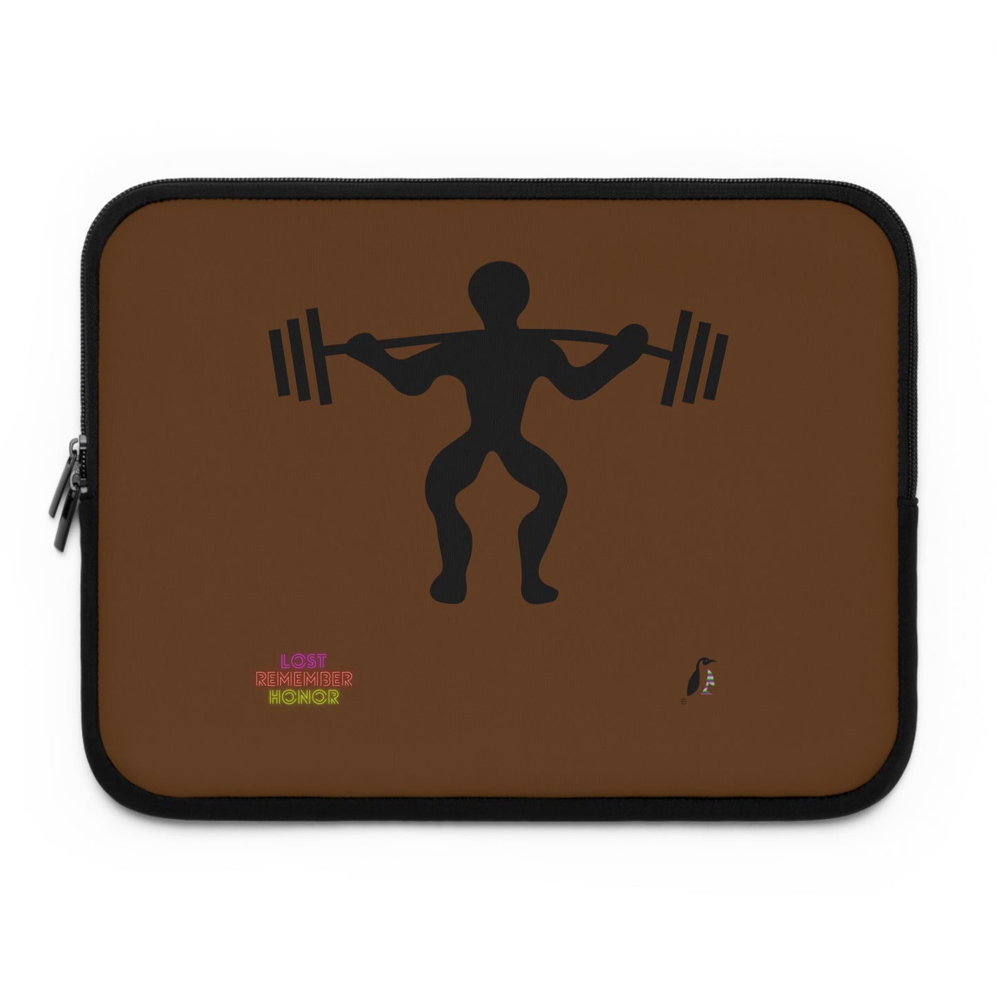 Laptop Sleeve: Weightlifting Brown