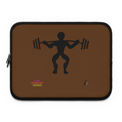 Laptop Sleeve: Weightlifting Brown