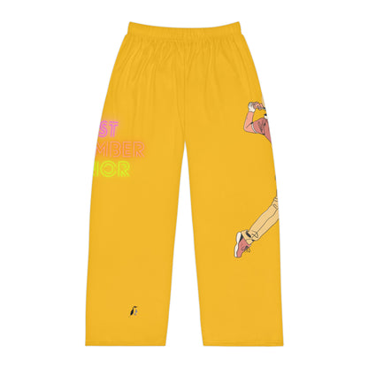 Men's Pajama Pants: Golf Yellow