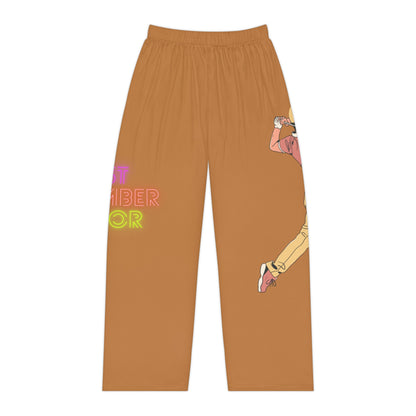 Pambabaeng Pajama Pants: Golf Lite Brown