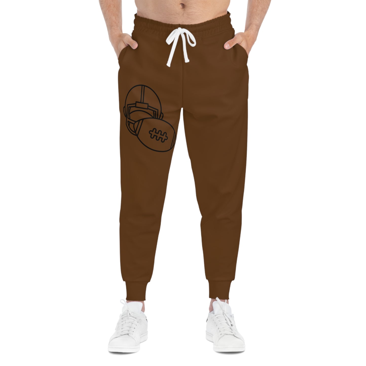 Athletic Joggers: Football Brown