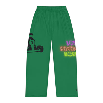 Pambabaeng Pajama Pants: Racing Dark Green