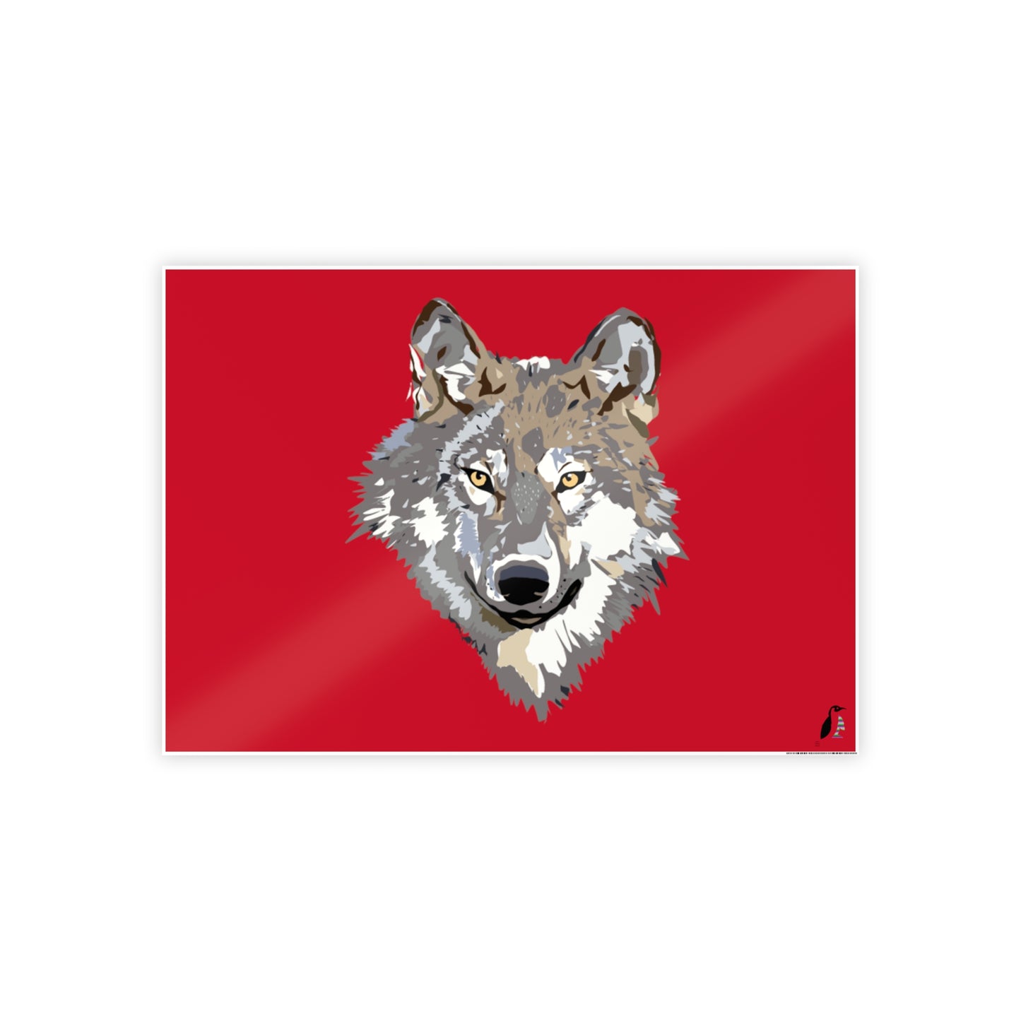 Gloss Posters: Wolves Dark Red