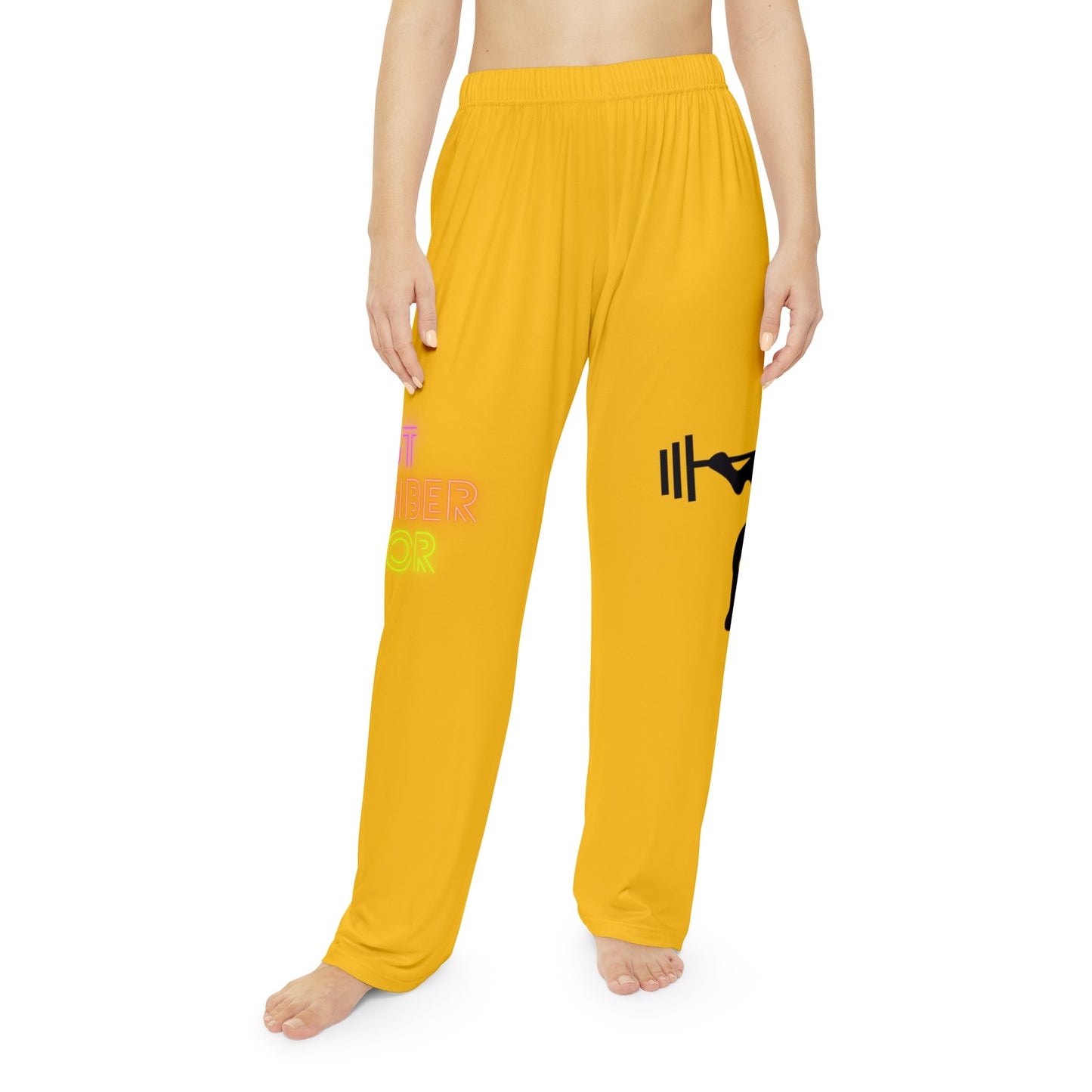 Women's Pajama Pants: Weightlifting Yellow