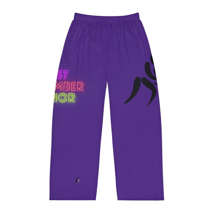 Men's Pajama Pants: Wrestling Purple