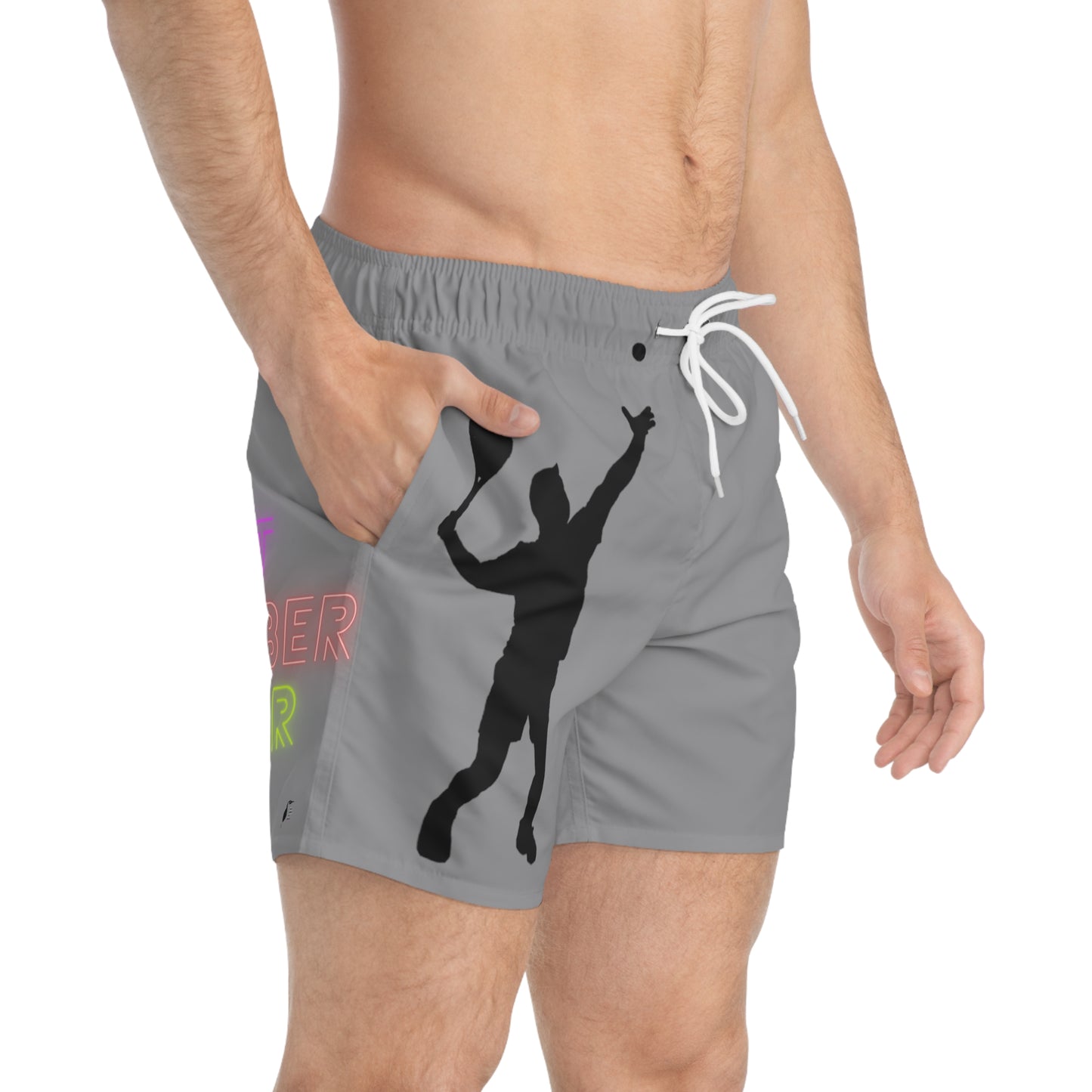 Swim Trunks: Tennis Grey