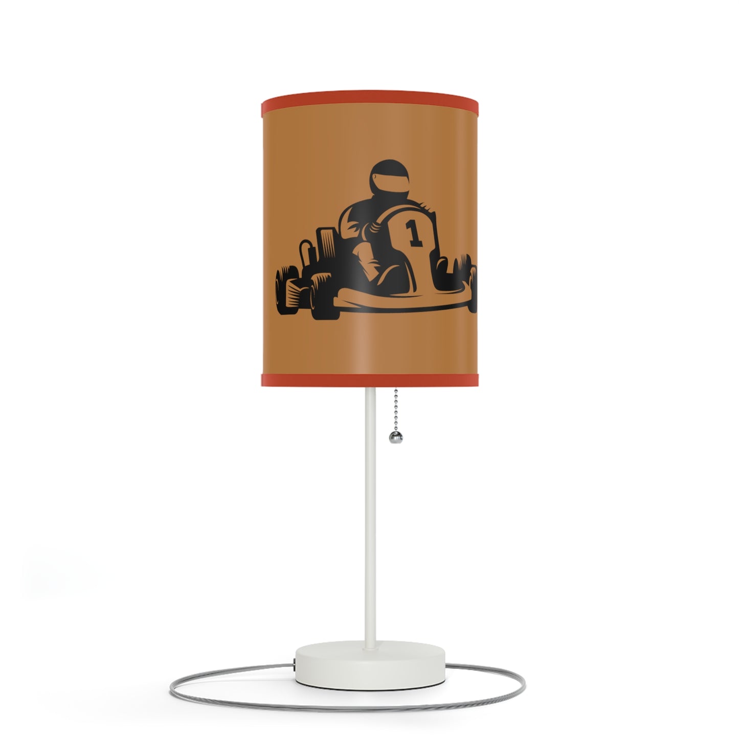 Lamp on a Stand, US|CA plug: Racing Lite Brown 