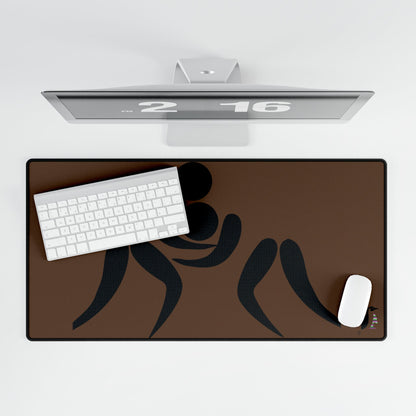 Desk Mats: Wrestling Brown