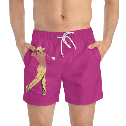 Swim Trunks: Golf Pink