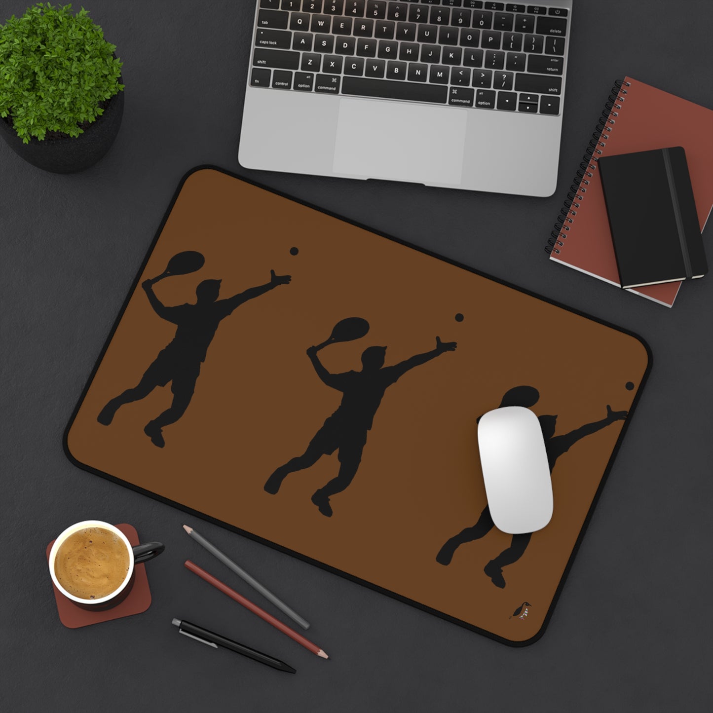 Desk Mat: Tennis Brown