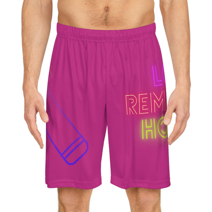 Basketball Shorts: Music Pink