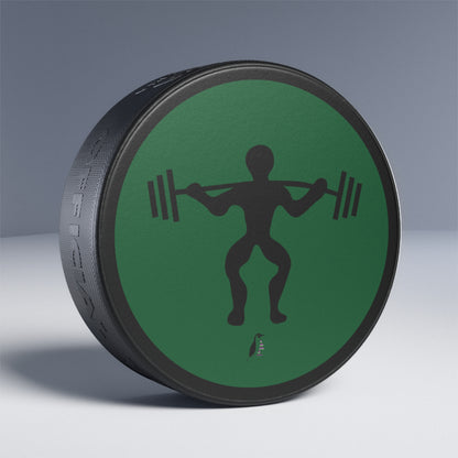 Hockey Puck: Weightlifting Dark Green