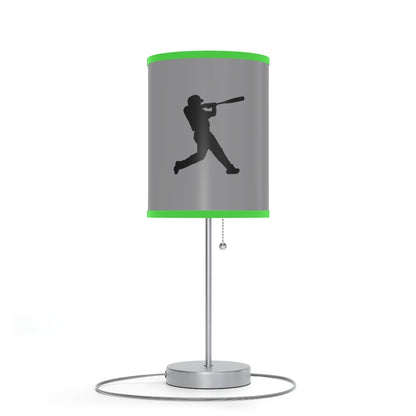 Lamp on a Stand, US|CA plug: Baseball Grey