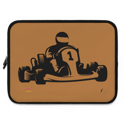 Laptop Sleeve: Racing Lite Brown