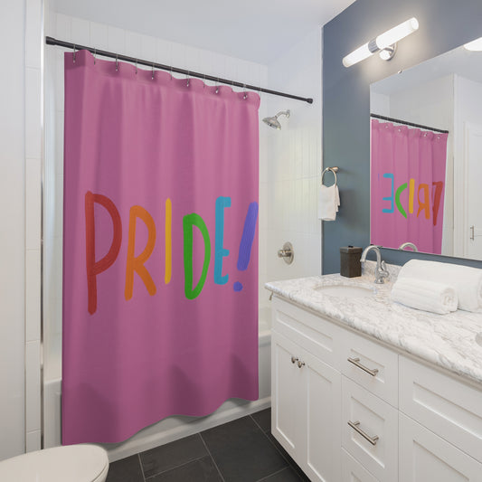 Shower Curtains: #1 LGBTQ Pride Lite Pink