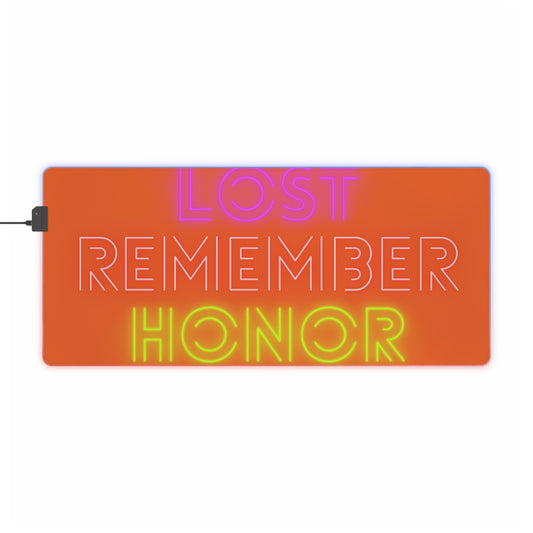 LED Gaming Mouse Pad: Lost Remember Honor Orange