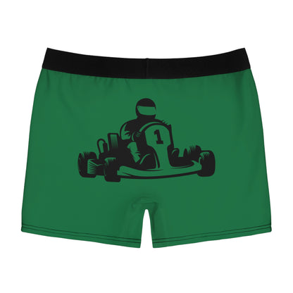 Men's Boxer Briefs: Racing Dark Green