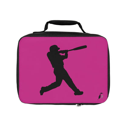 Lunch Bag: Baseball Pink