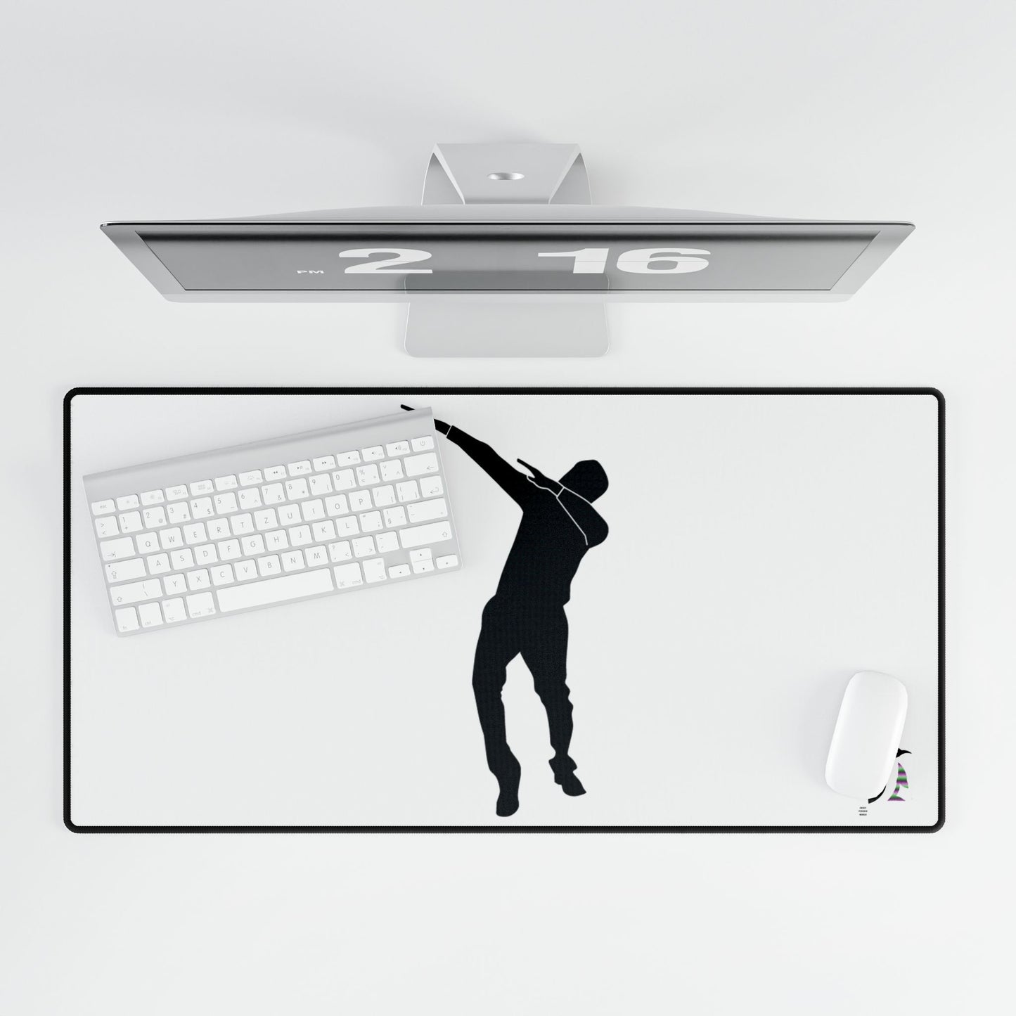 Desk Mats: Dance White