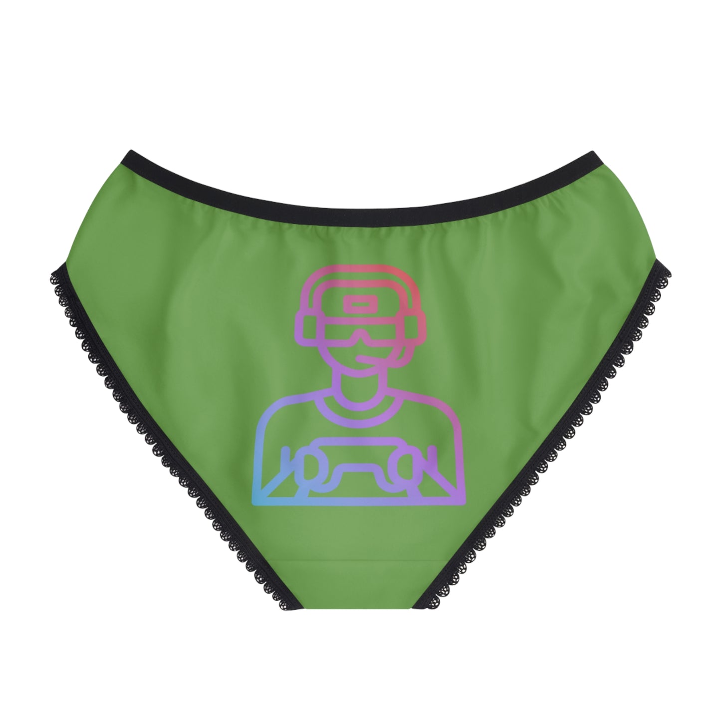 Women's Briefs: Gaming Green