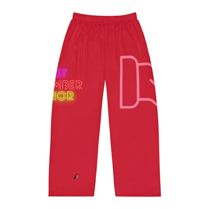 Men's Pajama Pants: Fight Cancer Dark Red