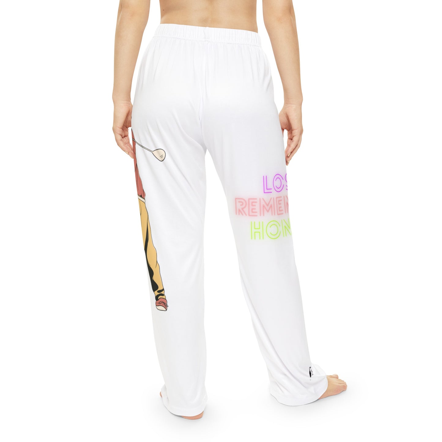 Pambabaeng Pajama Pantalon: Golf White