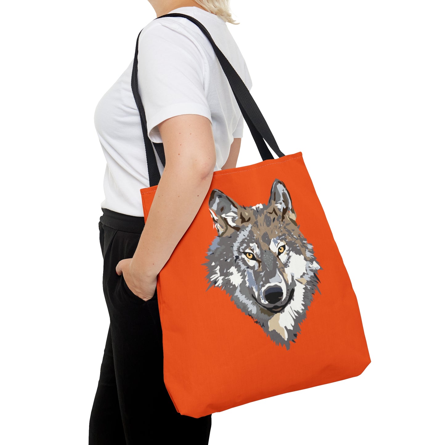 Tote Bag: Wolves Orange