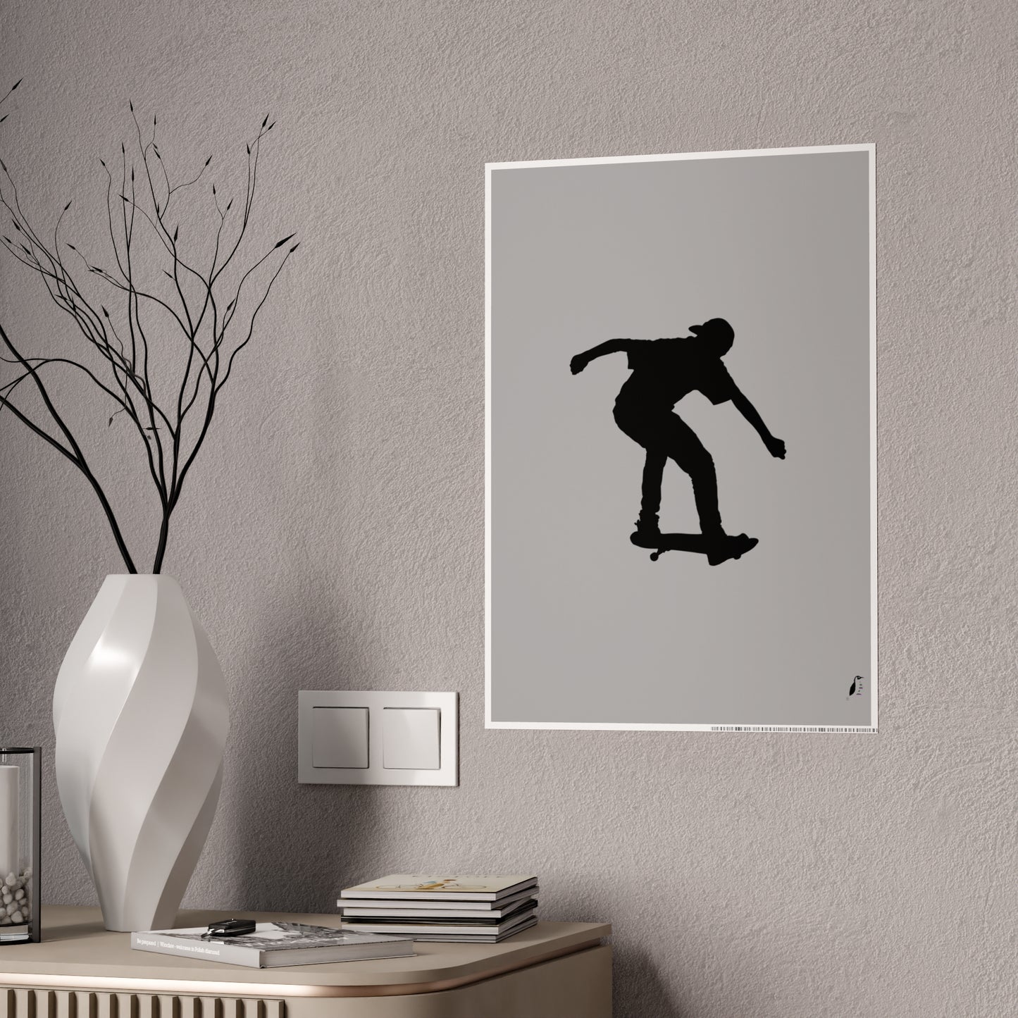 Gloss Posters: Skateboarding Lite Grey