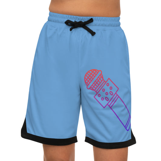 Basketball Rib Shorts: Music Lite Blue