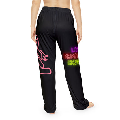 Pambabaeng Pajama Pants: Fight Cancer Black 