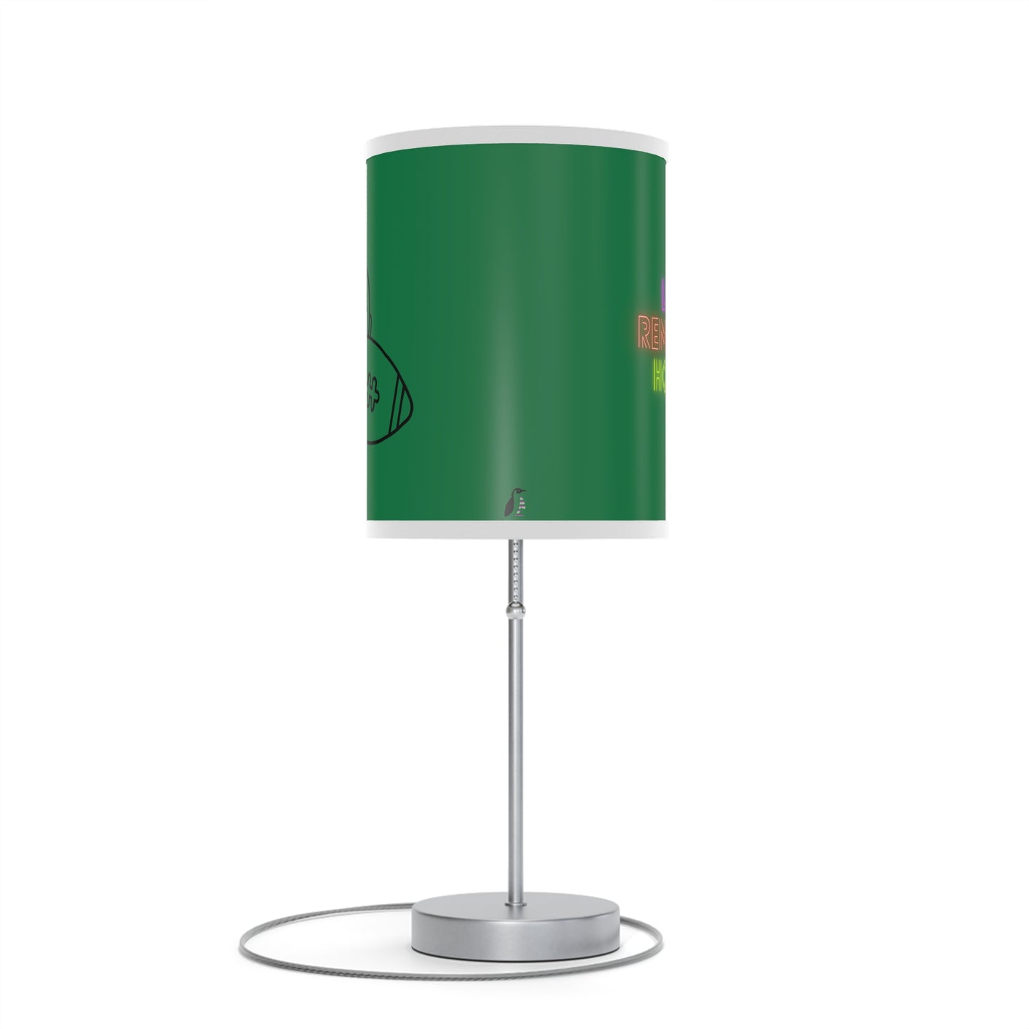 Lamp on a Stand, US|CA plug: Football Dark Green