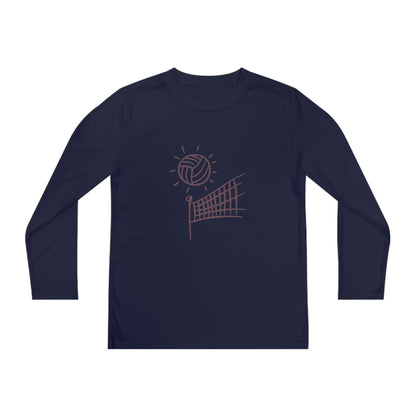 Youth Long Sleeve Competitor Tee: Volleyball