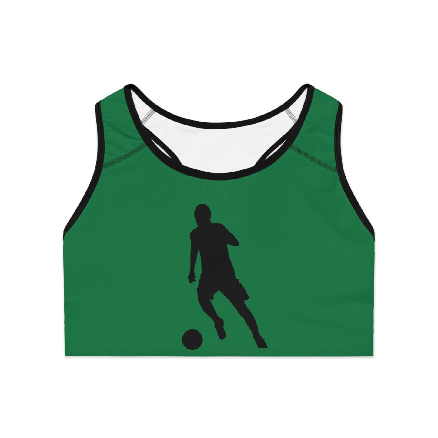 Sports Bra: Soccer Dark Green