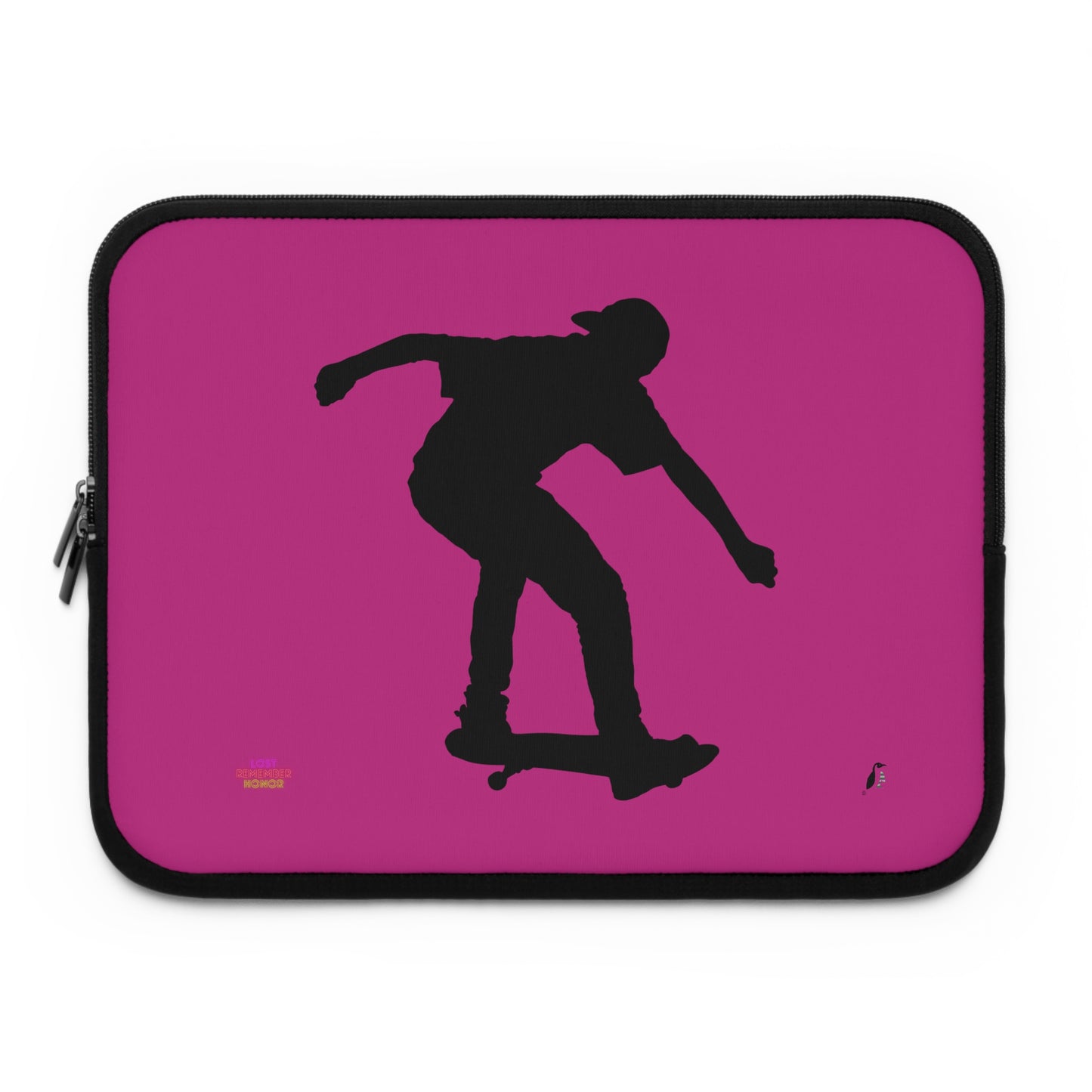 Laptop Sleeve: Skateboarding Pink