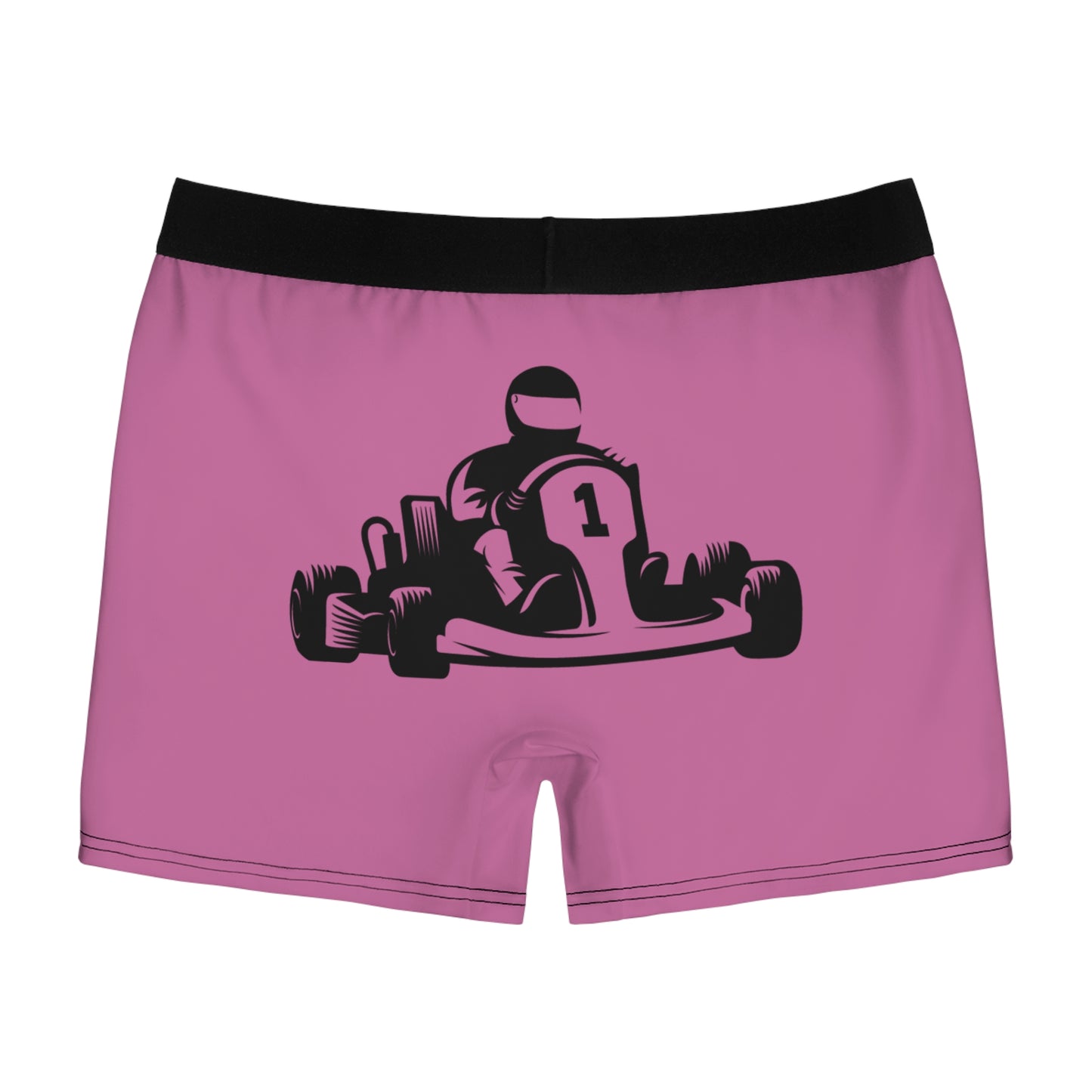 Men's Boxer Briefs: Racing Lite Pink