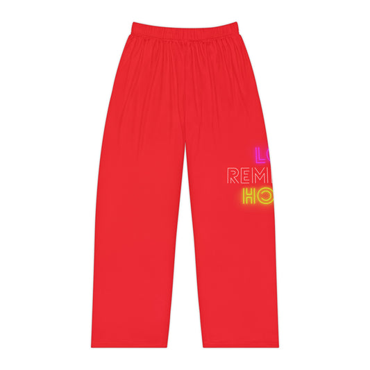 Women's Pajama Pants: Lost Remember Honor Red