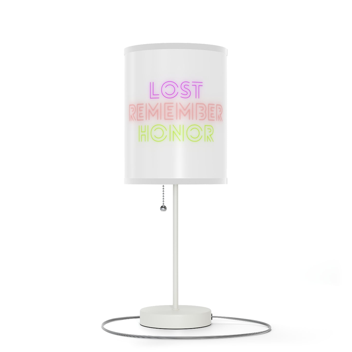 Lamp on a Stand, US|CA plug: Weightlifting White