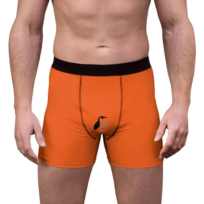 Men's Boxer Briefs: Lost Remember Honor Orange