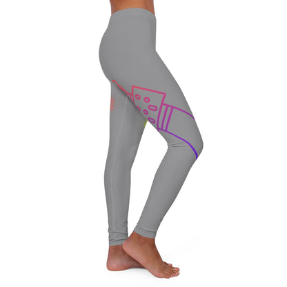 Women's Spandex Leggings: Music Grey