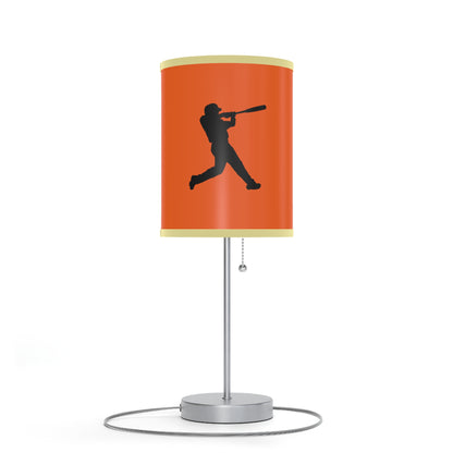 Lamp on a Stand, US|CA plug: Baseball Orange 