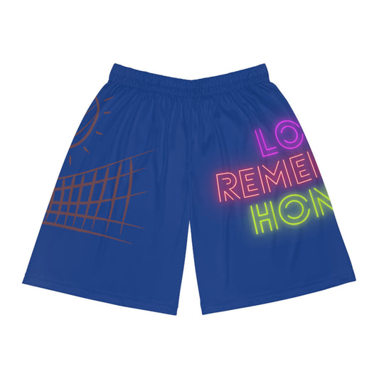 Basketball Shorts: Volleyball Dark Blue