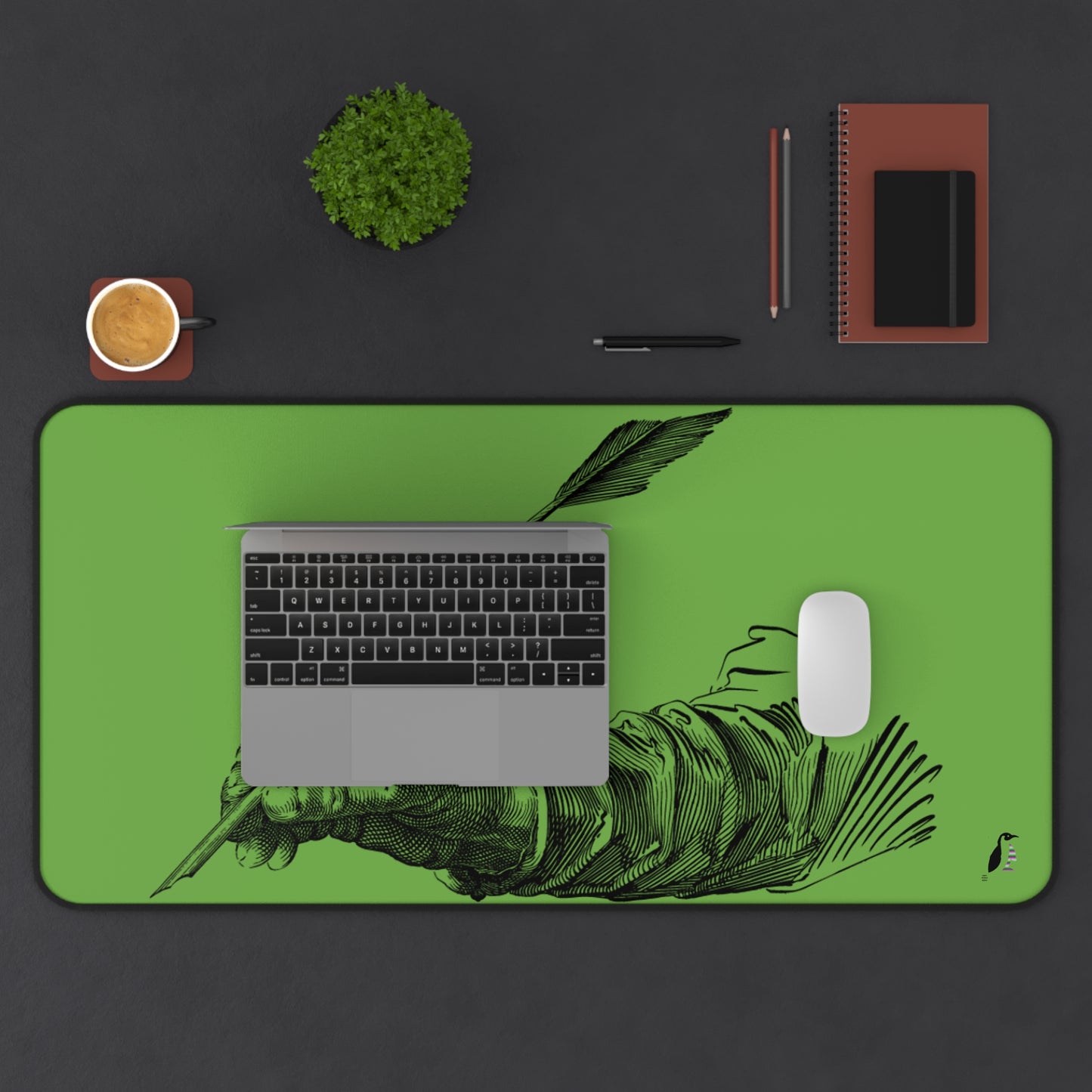 Desk Mat: Writing Green