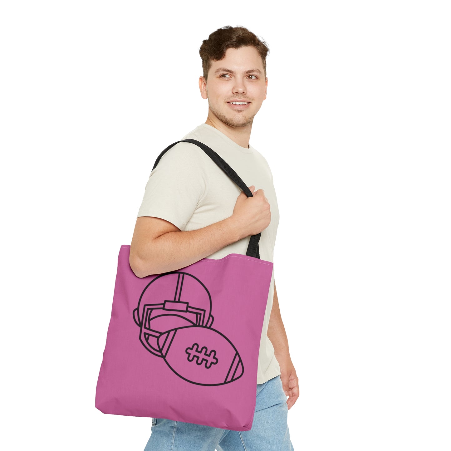 Tote Bag: Football Lite Pink