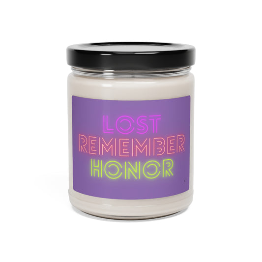 Scented Soy Candle, 9oz: Lost Remember Honor Lite Purple