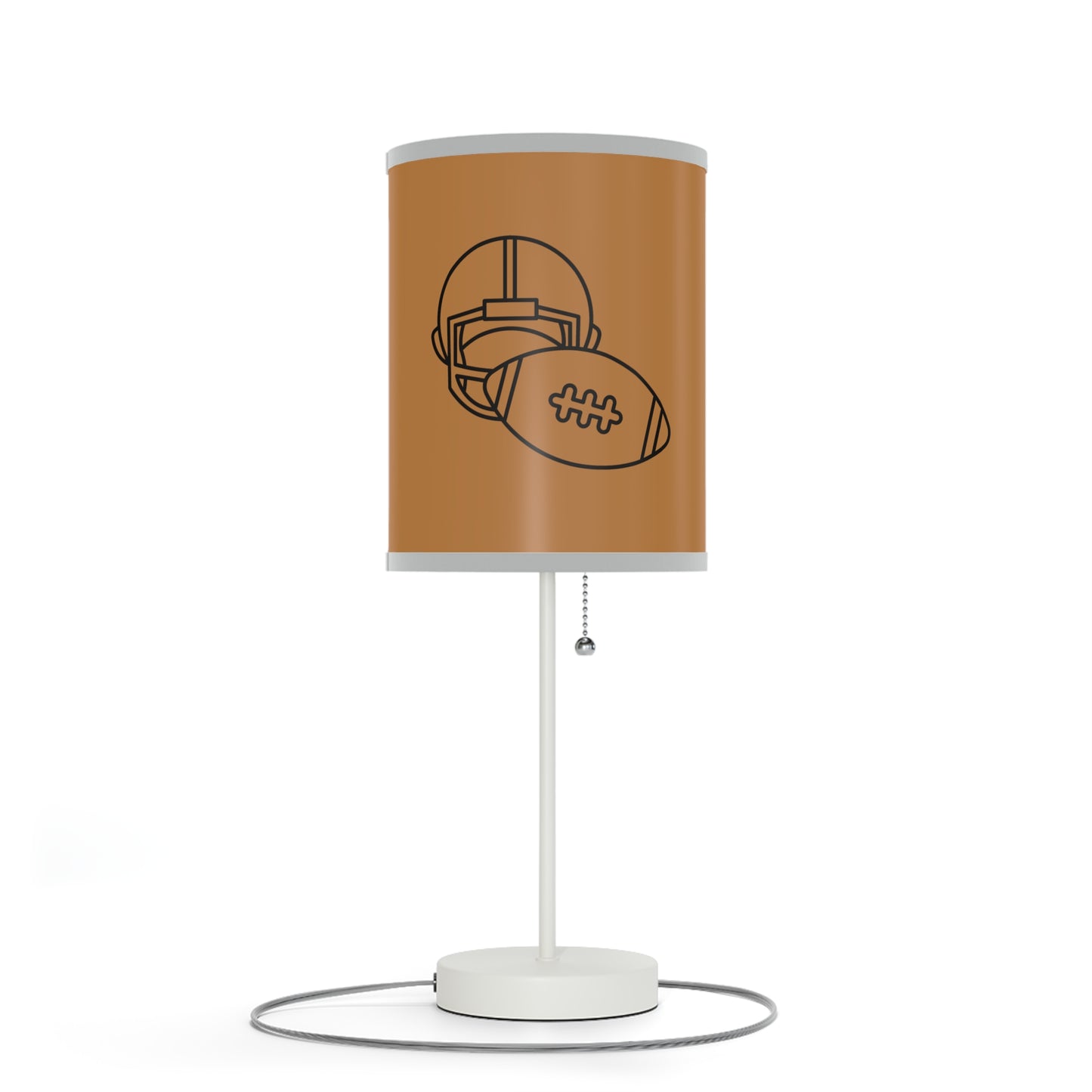 Lamp on a Stand, US|CA plug: Football Lite Brown