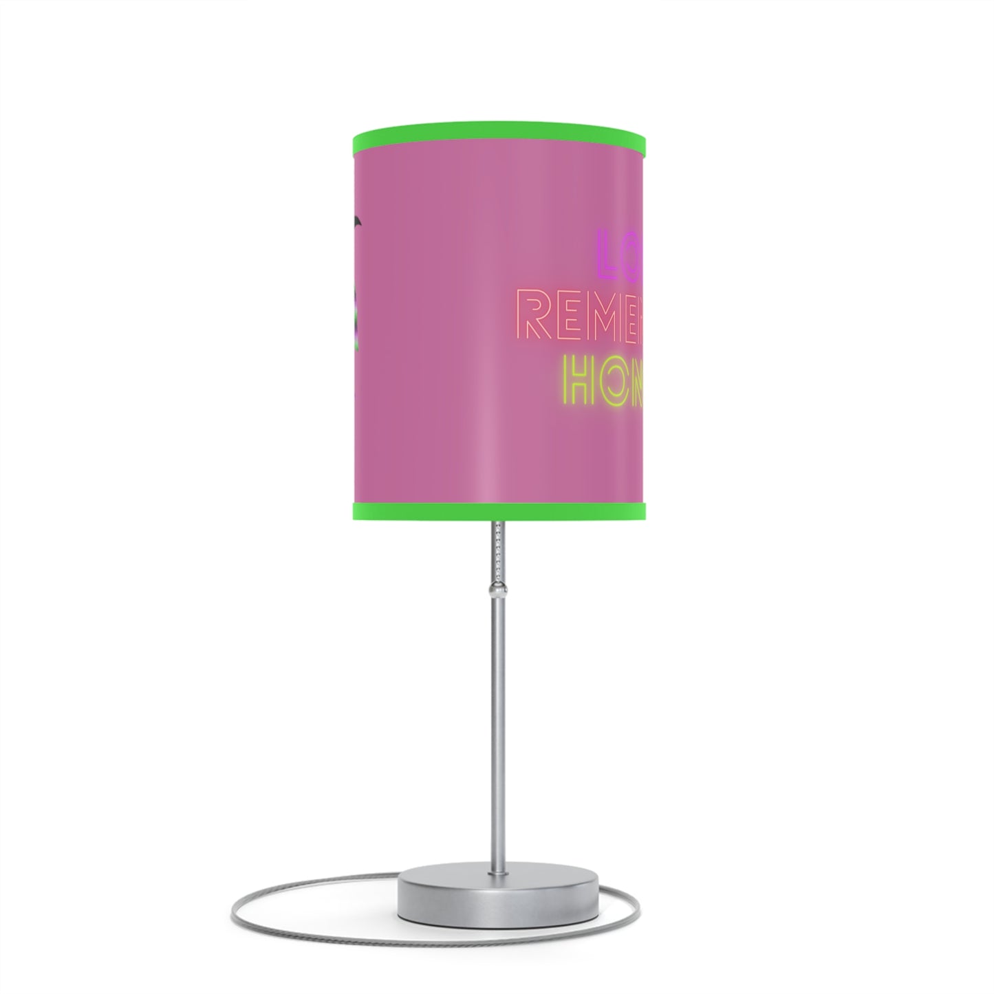 Lamp on a Stand, US|CA plug: Crazy Penguin World Logo Lite Pink